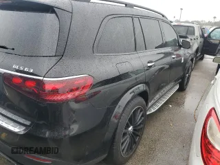 2024 Mercedes-Benz GLS 63 AMG with VIN 4JGFF8KE3RB198439, listed as a Copart auction lot 74292474 with 2,108 mi miles and Non repairable. Bid and sale history available at DreamBid. Image 3.