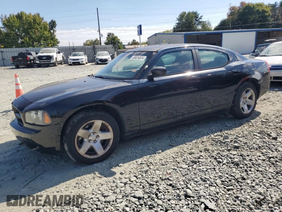 2010 Dodge Charger Police with VIN 2B3AA4CT2AH203453, listed as a Copart auction lot 69824824 with 195,153 mi miles and Salvage Title. Bid and sale history available at DreamBid. Image 1.
