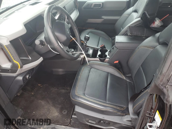2022 Ford Bronco with VIN 1FMEE5DH5NLA84662, listed as a Copart auction lot 59847245 with 10,768 mi miles and Salvage title. Bid and sale history available at DreamBid. Image 7.