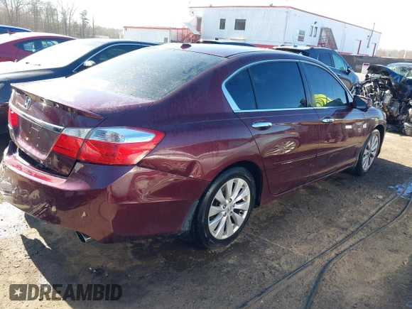 2013 Honda Accord Sdn EX-L with VIN 1HGCR2F86DA272193, listed as a IAAI auction lot 41873222 with 147,809 mi miles. Bid and sale history available at carsss.com. Image 4.