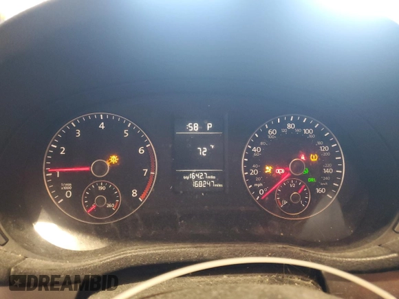 2015 Volkswagen Passat S with VIN 1VWAS7A36FC005031, listed as a Copart auction lot 52231825 with 168,247 mi miles and Clean title. Bid and sale history available at DreamBid. Image 9.