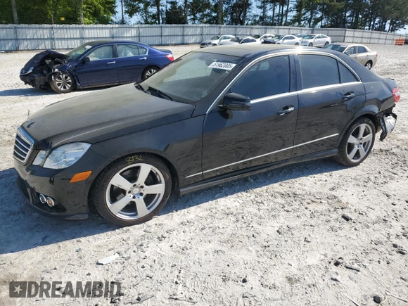 2010 Mercedes-Benz E 350 Luxury with VIN WDDHF5GB8AA136531, listed as a Copart auction lot 51962005 with 108,278 mi miles and Salvage Title. Bid and sale history available at carsss.com. Image 1.