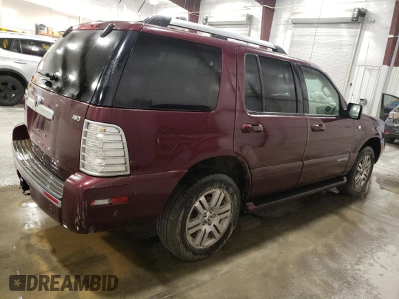 2008 Mercury Mountaineer Premier with VIN 4M2EU48E78UJ08437, listed as a Copart auction lot 77126764 with 0 mi miles and Salvage Title. Bid and sale history available at carsss.com. Image 3.
