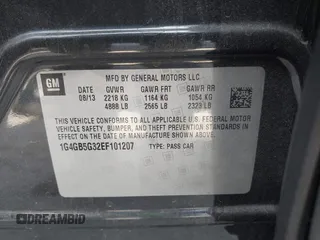 2014 Buick LaCrosse Leather with VIN 1G4GB5G32EF101207, listed as a IAAI auction lot 41361057 with 114,832 mi miles and . Bid and sale history available at DreamBid. Image 9.