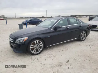 2018 Mercedes-Benz C 350e with VIN 55SWF4HB0JU238745, listed as a Copart auction lot 88916345 with 44,808 mi miles and Salvage title. Bid and sale history available at DreamBid. Image 1.