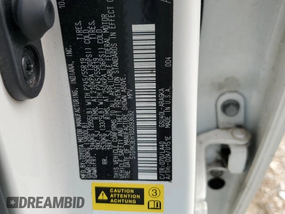 2013 Toyota Highlander Limited with VIN 5TDYK3EH1DS093692, listed as a Copart auction lot 57772345 with 169,781 mi miles and Salvage title. Bid and sale history available at DreamBid. Image 14.