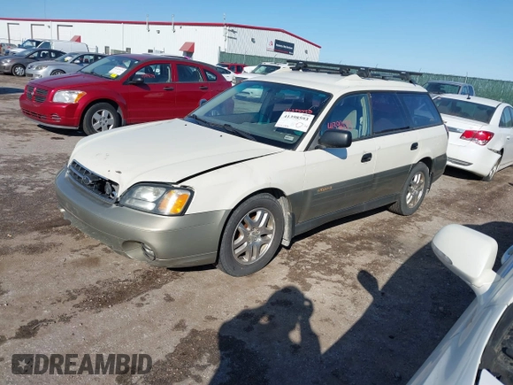 2002 Subaru Legacy Outback with VIN 4S3BH665227635450, listed as a IAAI auction lot 41398593 with 222,133 mi miles and . Bid and sale history available at DreamBid. Image 2.