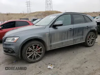 2016 Audi SQ5 Premium Plus with VIN WA1CCAFP6GA120043, listed as a Copart auction lot 44555265 with 53,214 mi miles and Salvage Title. Bid and sale history available at carsss.com. Image 1.