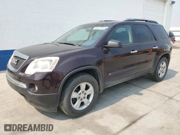 2009 GMC Acadia SLE1 with VIN 1GKEV13D49J131309, listed as a Copart auction lot 68841764 with 152,843 mi miles and Salvage Title. Bid and sale history available at carsss.com. Image 1.