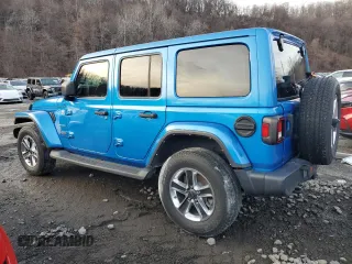 2022 Jeep Wrangler Unlimited Sahara z VIN 1C4HJXEG3NW246088, wystawiony jako Copart lot #50167185 z przebiegiem 16 074 mil mil oraz Nie do naprawy • Non repairable. Historia ofert i sprzedaży dostępna na DreamBid. Obrazek 2.