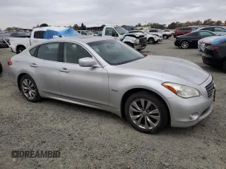 2012 Infiniti M Hybrid with VIN JN1EY1AP9CM910360, listed as a Copart auction lot 80273314 with 121,217 mi miles and Clean title. Bid and sale history available at DreamBid. Image 4.