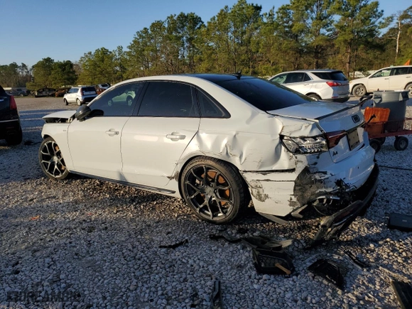 2022 Audi A4 Sedan S line Premium Plus with VIN WAUEAAF48NA008266, listed as a Copart auction lot 86819614 with 0 mi miles and Salvage Title. Bid and sale history available at carsss.com. Image 2.