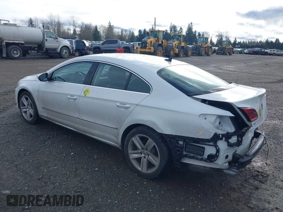 2016 Volkswagen CC Sport with VIN WVWBP7AN2GE500522, listed as a IAAI auction lot 41518541 with 43,539 mi miles. Bid and sale history available at carsss.com. Image 3.