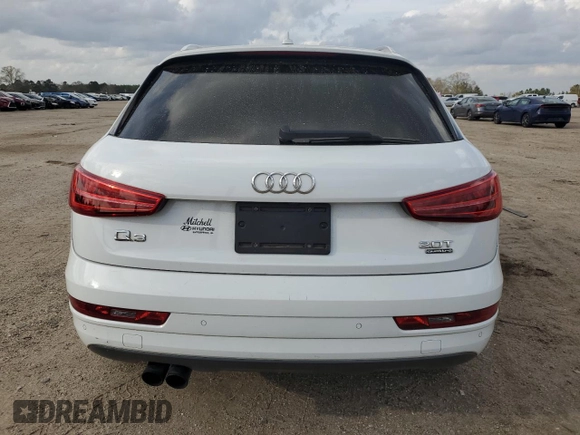 2017 Audi Q3 Premium Plus z VIN WA1JCCFS6HR001712, wystawiony jako Copart lot #49235865 z przebiegiem 17 383 mil mil oraz Szkoda całkowita • Salvage title. Historia ofert i sprzedaży dostępna na DreamBid. Obrazek 6.