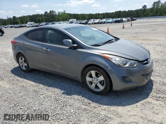 2013 Hyundai Elantra GLS z VIN 5NPDH4AE3DH313046, wystawiony jako Copart lot #55253705 z przebiegiem Nie podano mil oraz Szkoda całkowita • Salvage title. Historia ofert i sprzedaży dostępna na DreamBid. Obrazek 4.