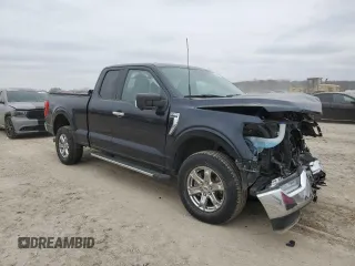 2021 Ford F-150 XL with VIN 1FTEX1EP2MFC25567, listed as a Copart auction lot 44474135 with 27,863 mi miles and Salvage title. Bid and sale history available at DreamBid. Image 4.