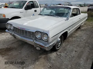 1964 Chevrolet Impala с VIN 41847J219664, выставлен на аукционе Copart как лот 75891214 с пробегом 47 312 миль миль и Списание • Salvage title. История ставок и продаж доступна на DreamBid. Изображение 1.