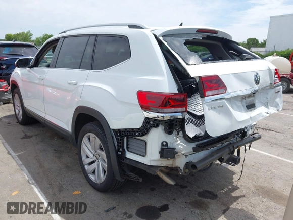 2021 Volkswagen Atlas SEL with VIN 1V2BR2CA4MC541523, listed as a IAAI auction lot 42326498 with 84,090 mi miles and . Bid and sale history available at DreamBid. Image 3.