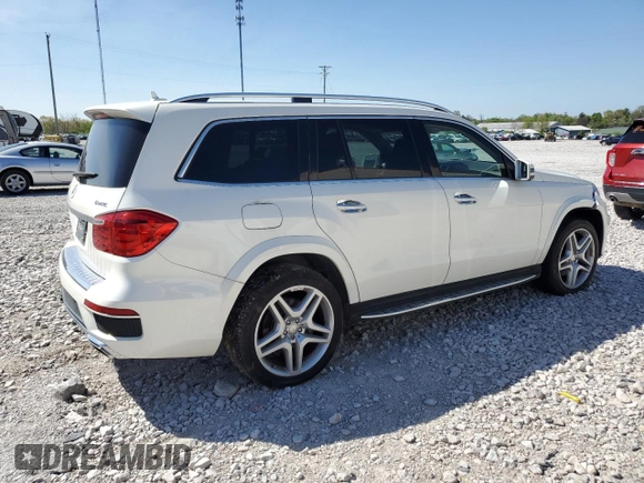 2015 Mercedes-Benz GL-Class GL 550 with VIN 4JGDF7DE9FA467835, listed as a Copart auction lot 54490825 with 0 mi miles and Salvage Title. Bid and sale history available at carsss.com. Image 3.