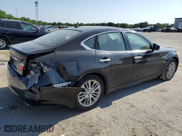 2012 Infiniti M Hybrid with VIN JN1EY1AP1CM910031, listed as a Copart auction lot 58405275 with 169,991 mi miles and Clean title. Bid and sale history available at DreamBid. Image 3.