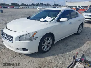 2012 Nissan Maxima 3.5 SV with VIN 1N4AA5AP3CC839904, listed as a IAAI auction lot 40978406 with 193,508 mi miles. Bid and sale history available at carsss.com. Image 2.