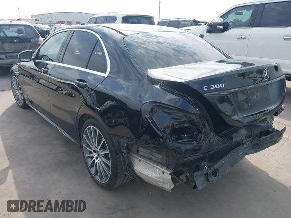 2018 Mercedes-Benz C 300 with VIN WDDWF4JB9JR347779, listed as a IAAI auction lot 42265597 with 62,385 mi miles and . Bid and sale history available at DreamBid. Image 3.