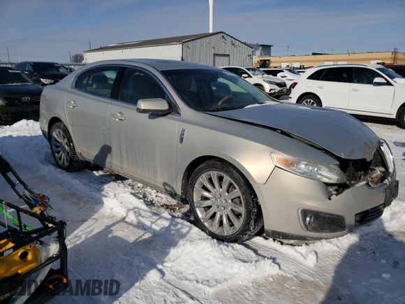 2009 Lincoln MKS with VIN 1LNHM94R99G625422, listed as a Copart auction lot 44603045 with 249,863 mi miles and Salvage Title. Bid and sale history available at carsss.com. Image 4.