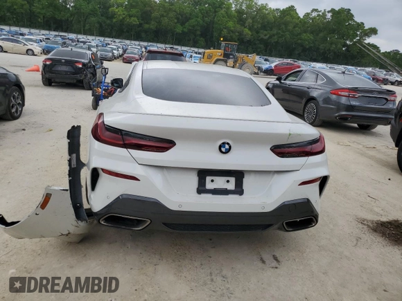 2019 BMW 8 Series M850i xDrive with VIN WBABC4C5XKBU96184, listed as a Copart auction lot 48598015 with Not Provided miles and Non Repairable. Bid and sale history available at DreamBid. Image 6.