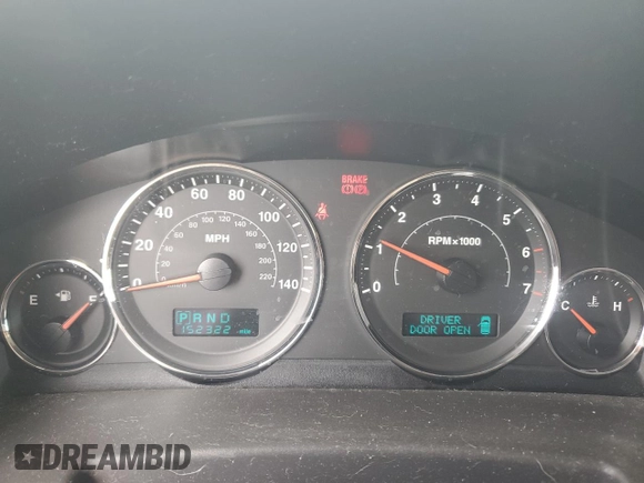 2007 Jeep Commander Sport with VIN 1J8HG48K17C702034, listed as a Copart auction lot 63183795 with 152,322 mi miles and Salvage title. Bid and sale history available at DreamBid. Image 9.