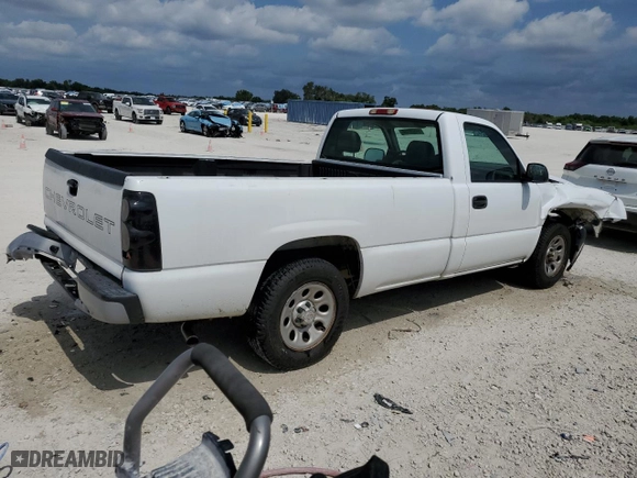 2007 Chevrolet Silverado 1500 Classic Work Truck with VIN 1GCEC14X37Z194085, listed as a Copart auction lot 54528854 with 203,792 mi miles and Salvage Title. Bid and sale history available at carsss.com. Image 3.