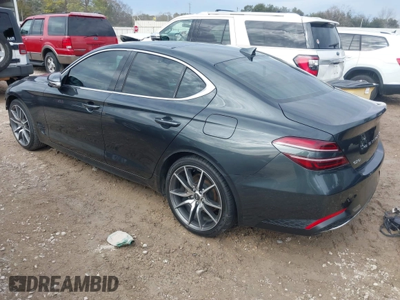 2022 Genesis G70 2.0T with VIN KMTG34TA4NU089672, listed as a IAAI auction lot 41337746 with 30,200 mi miles. Bid and sale history available at carsss.com. Image 3.