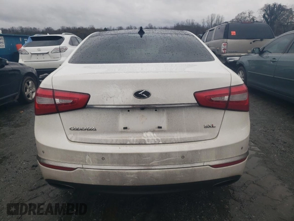 2014 Kia Cadenza Premium with VIN KNALN4D76E5148948, listed as a Copart auction lot 84216514 with 164,612 mi miles and Salvage Title. Bid and sale history available at carsss.com. Image 6.