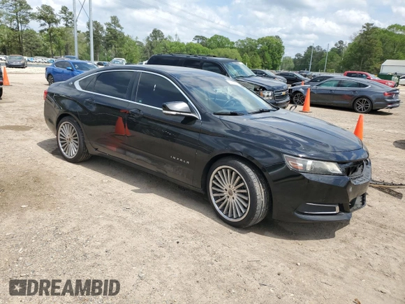 2017 Chevrolet Impala LT with VIN 2G1105S37H9154871, listed as a Copart auction lot 51824015 with 186,105 mi miles and Salvage Title. Bid and sale history available at DreamBid. Image 4.