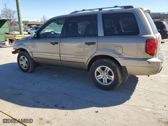 2003 Honda Pilot EX with VIN 2HKYF18753H583293, listed as a Copart auction lot 47276235 with 247,434 mi miles and Salvage Title. Bid and sale history available at carsss.com. Image 2.