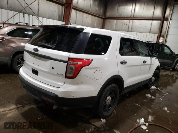 2015 Ford Utility Police Interceptor with VIN 1FM5K8AR8FGC29940, listed as a Copart auction lot 76601714 with 83,536 mi miles and Salvage Title. Bid and sale history available at carsss.com. Image 3.