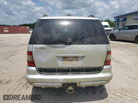 2004 Mercedes-Benz M 3.5L with VIN 4JGAB57E24A507085, listed as a Copart auction lot 55213735 with Not Provided miles and Clean Title. Bid and sale history available at carsss.com. Image 7.