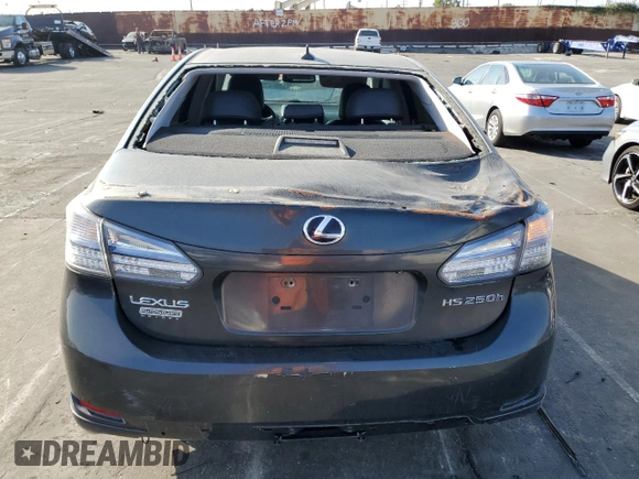 2010 Lexus HS with VIN JTHBB1BA7A2001522, listed as a Copart auction lot 74371974 with 225,215 mi miles and Clean Title. Bid and sale history available at carsss.com. Image 6.