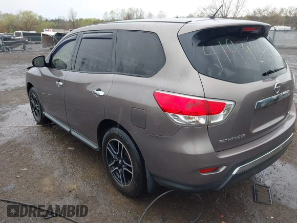 2013 Nissan Pathfinder SV with VIN 5N1AR2MM9DC657723, listed as a IAAI auction lot 41948094 with 129,069 mi miles. Bid and sale history available at carsss.com. Image 3.