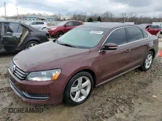 2013 Volkswagen Passat SE with VIN 1VWBH7A37DC016605, listed as a Copart auction lot 86962844 with 119,951 mi miles and Salvage title. Bid and sale history available at DreamBid. Image 1.