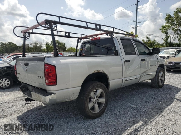 2007 Dodge 1500 Laramie with VIN 1D7HU18237S239582, listed as a Copart auction lot 60038875 with 341,524 mi miles and Salvage title. Bid and sale history available at DreamBid. Image 3.