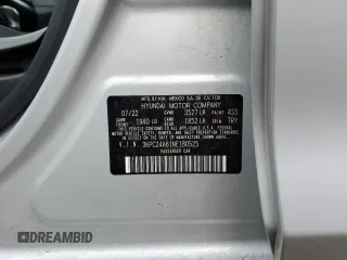 2022 Hyundai Accent SEL with VIN 3KPC24A61NE180525, listed as a Copart auction lot 42200263 with 7,539 mi miles. Bid and sale history available at carsss.com. Image 12.