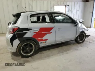 2023 Mitsubishi Mirage Black Edition with VIN ML32AWHJ6PH005269, listed as a Copart auction lot 53878975 with Not provided miles and Salvage title. Bid and sale history available at DreamBid. Image 3.
