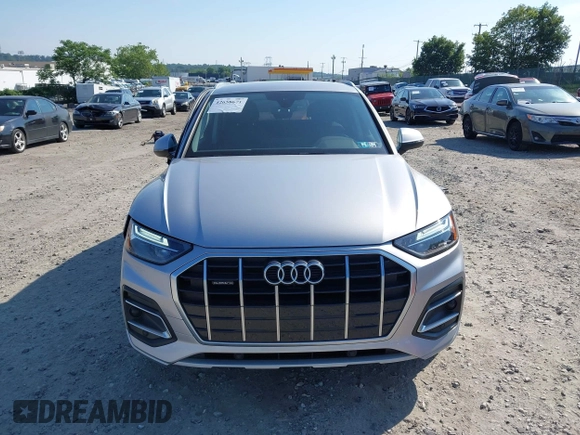 2021 Audi Q5 Premium with VIN WA1AAAFY7M2133167, listed as a IAAI auction lot 42658671 with 62,020 mi miles and . Bid and sale history available at DreamBid. Image 13.