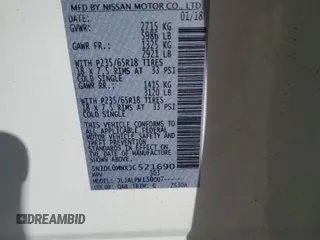 2018 Infiniti QX60 с VIN 5N1DL0MNXJC521690, выставлен на аукционе Copart как лот 57080755 с пробегом 79 545 миль миль и Списание • Salvage title. История ставок и продаж доступна на DreamBid. Изображение 13.