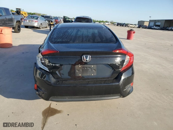 2018 Honda Civic Sedan LX with VIN 2HGFC2F57JH561472, listed as a Copart auction lot 52611235 with 126,350 mi miles and Clean Title. Bid and sale history available at carsss.com. Image 6.