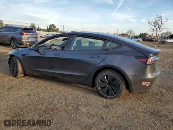 2024 Tesla Model 3 Long Range with VIN 5YJ3E1EB5RF753911, listed as a Copart auction lot 45477385 with 12,164 mi miles and Salvage Title. Bid and sale history available at DreamBid. Image 2.