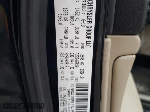 2014 Jeep Grand Cherokee Limited with VIN 1C4RJEBT5EC213332, listed as a Copart auction lot 87583515 with 152,409 mi miles and Salvage Title. Bid and sale history available at DreamBid. Image 13.