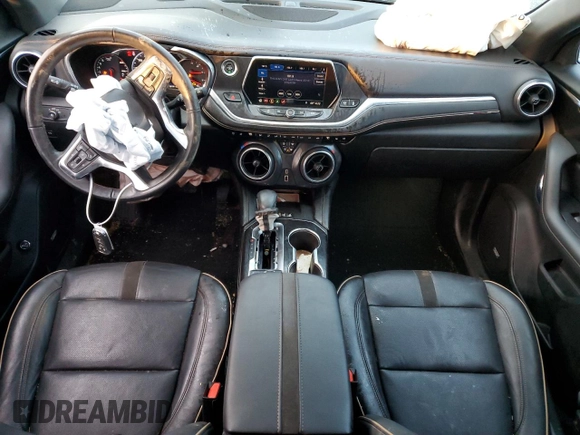 2019 Chevrolet Blazer Premier with VIN 3GNKBFRS9KS700290, listed as a Copart auction lot 87919295 with 58,191 mi miles and Salvage title. Bid and sale history available at DreamBid. Image 8.