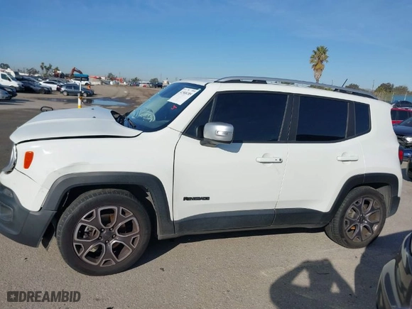 2016 Jeep Renegade Limited with VIN ZACCJADT7GPE35722, listed as a IAAI auction lot 41568185 with 143,699 mi miles. Bid and sale history available at carsss.com. Image 14.
