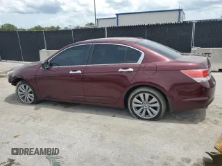 2011 Honda Accord EX-L with VIN 1HGCP3F86BA013180, listed as a Copart auction lot 64095235 with 124,742 mi miles and Salvage title. Bid and sale history available at DreamBid. Image 2.